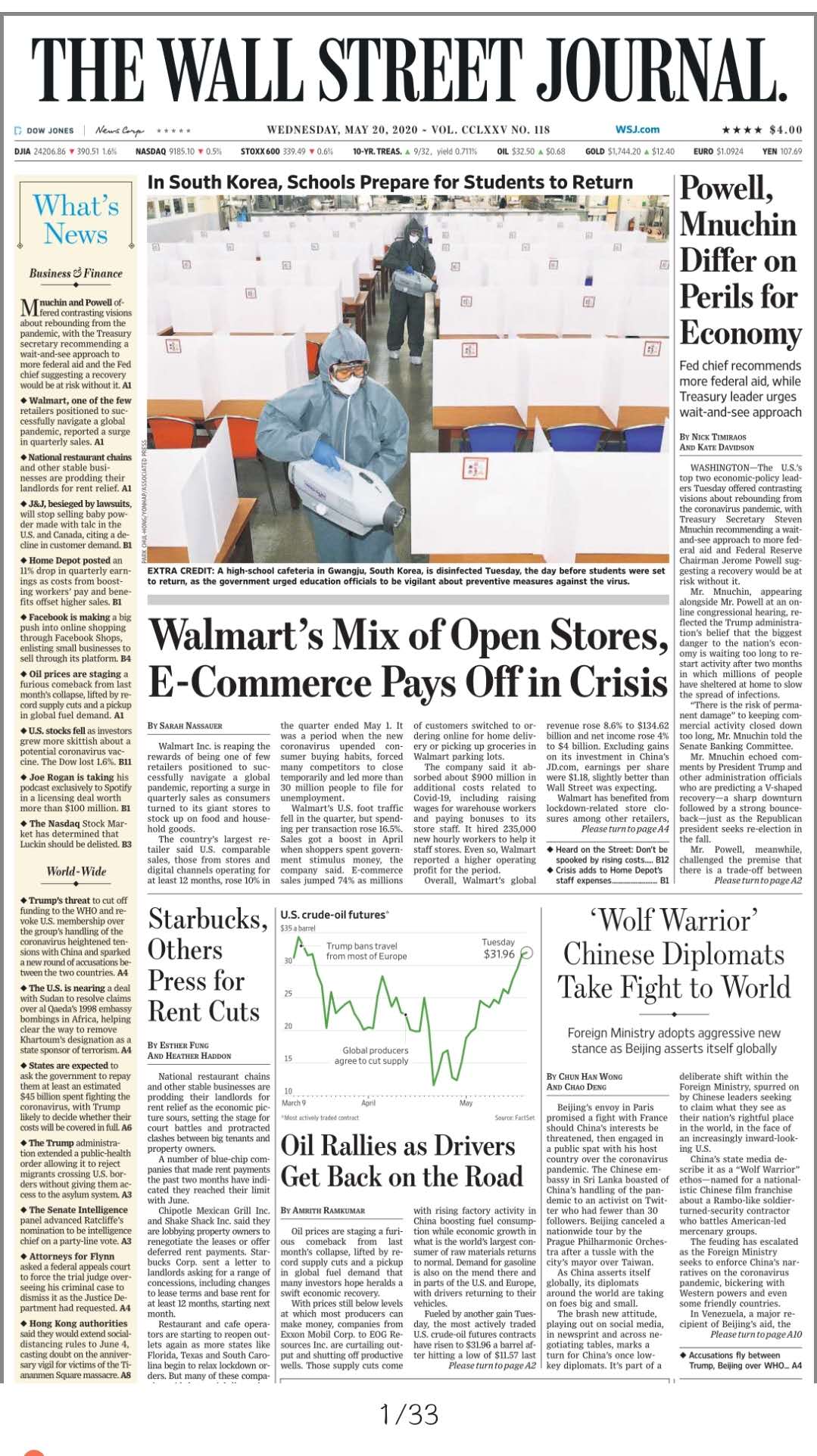 THE WALL STREET JOURNAL MAY 20, 2020