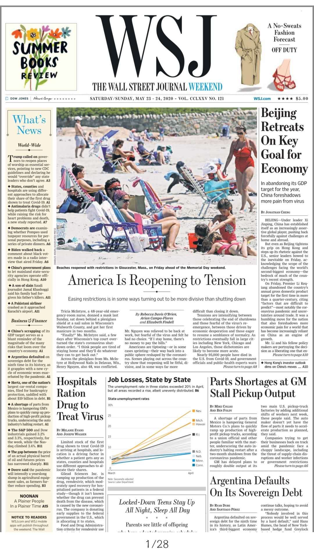 THE WALL STREET JOURNAL MAY 23-24, 2020